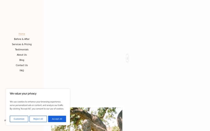 Screenshot of heavenretouchstudio.com