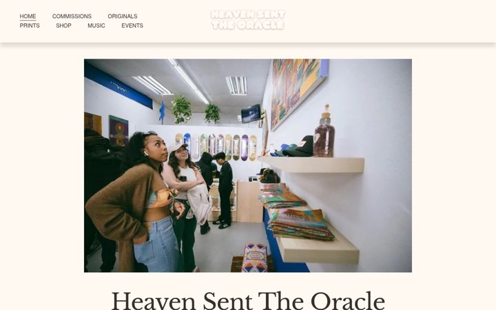 Screenshot of heavensenttheoracle.com