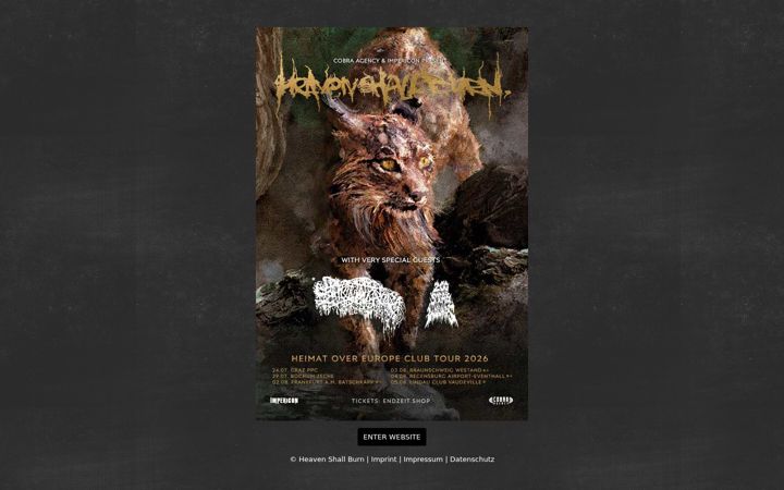 Screenshot of heavenshallburn.com