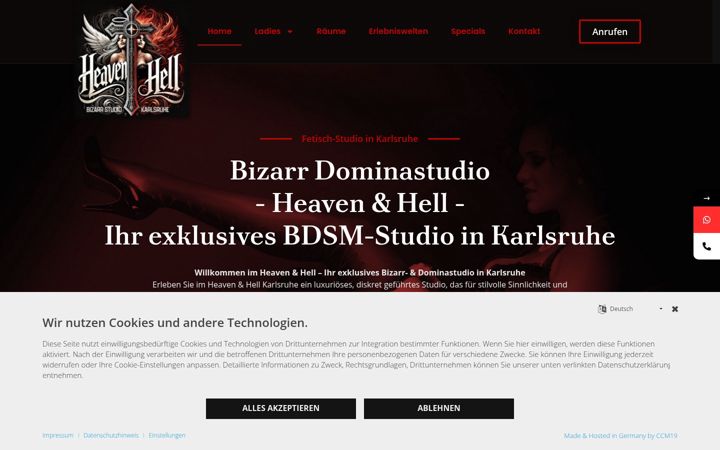 Screenshot of heavenundhell.com