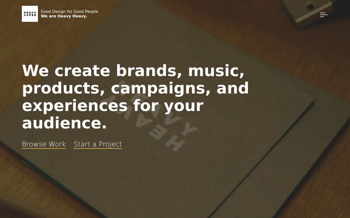 Screenshot of heavyheavy.com