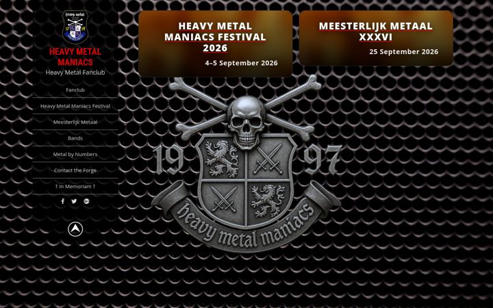 Screenshot of heavymetalmaniacs.com
