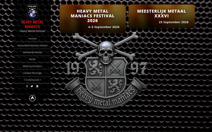 Screenshot of heavymetalmaniacs.nl