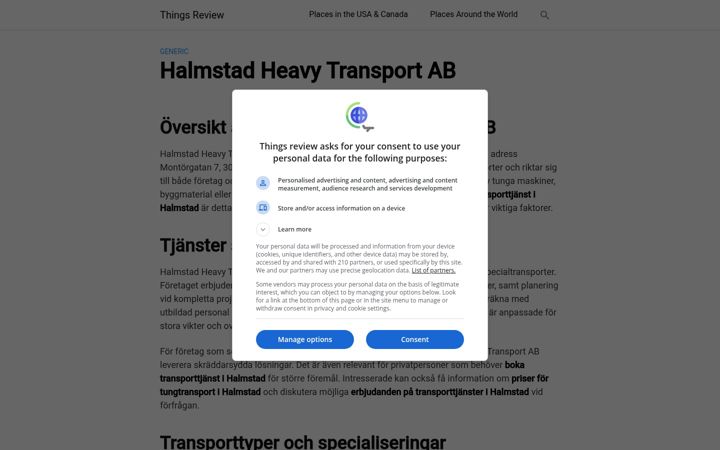 Screenshot of heavytarnsport.se