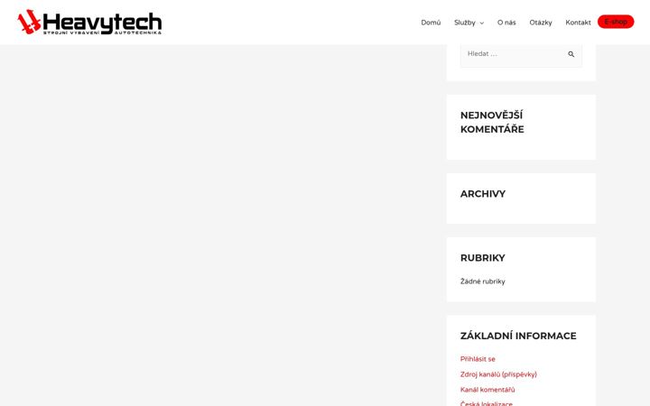 Screenshot of heavytech.cz