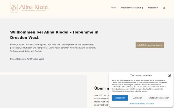 Ekraanipilt saidist hebamme-alina.de