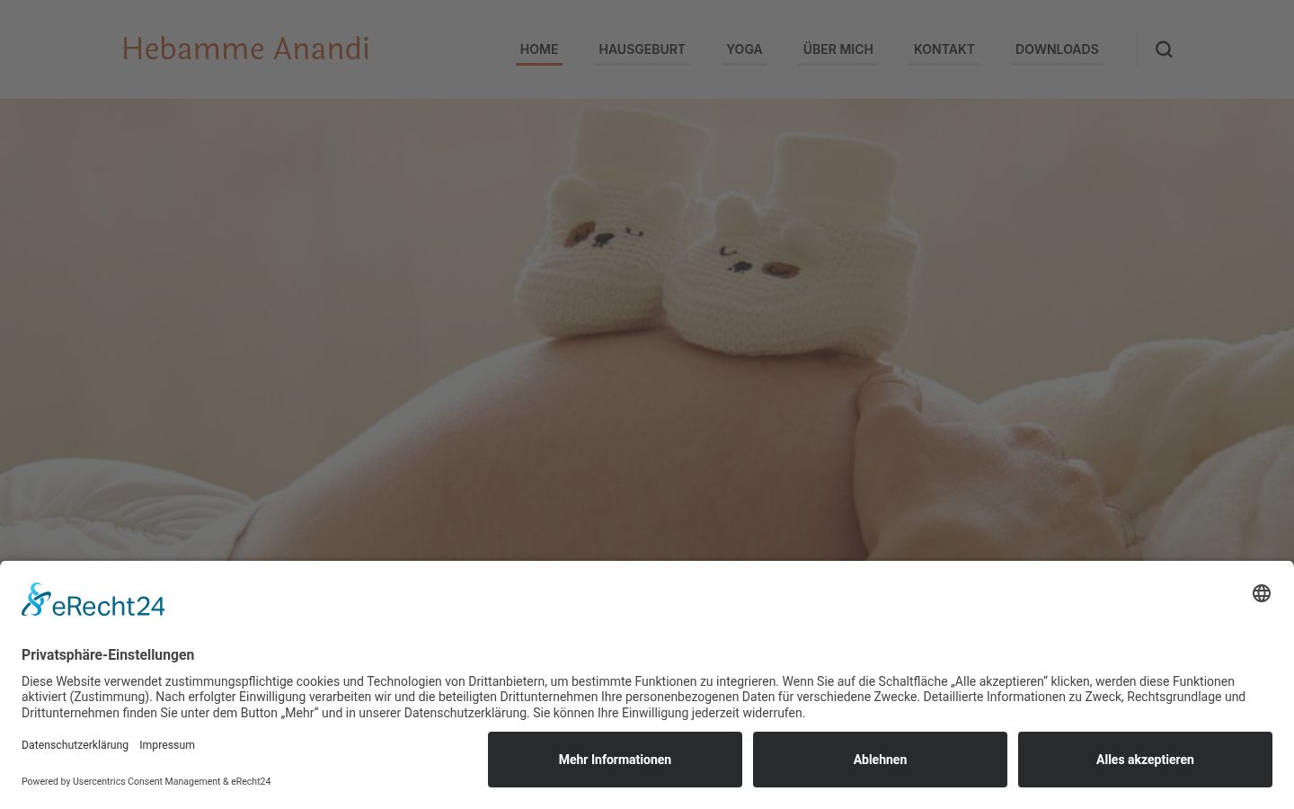 Screenshot του banner συγκατάθεσης που εμφανίστηκε πριν από οποιαδήποτε αλληλεπίδραση