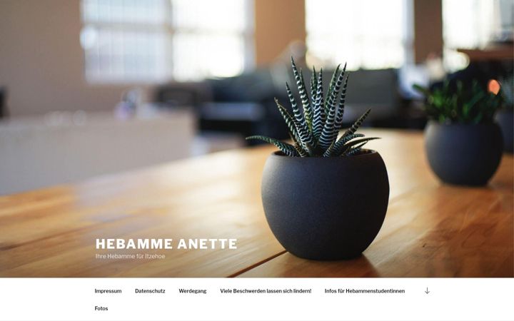 Ekraanipilt saidist hebamme-anette.de