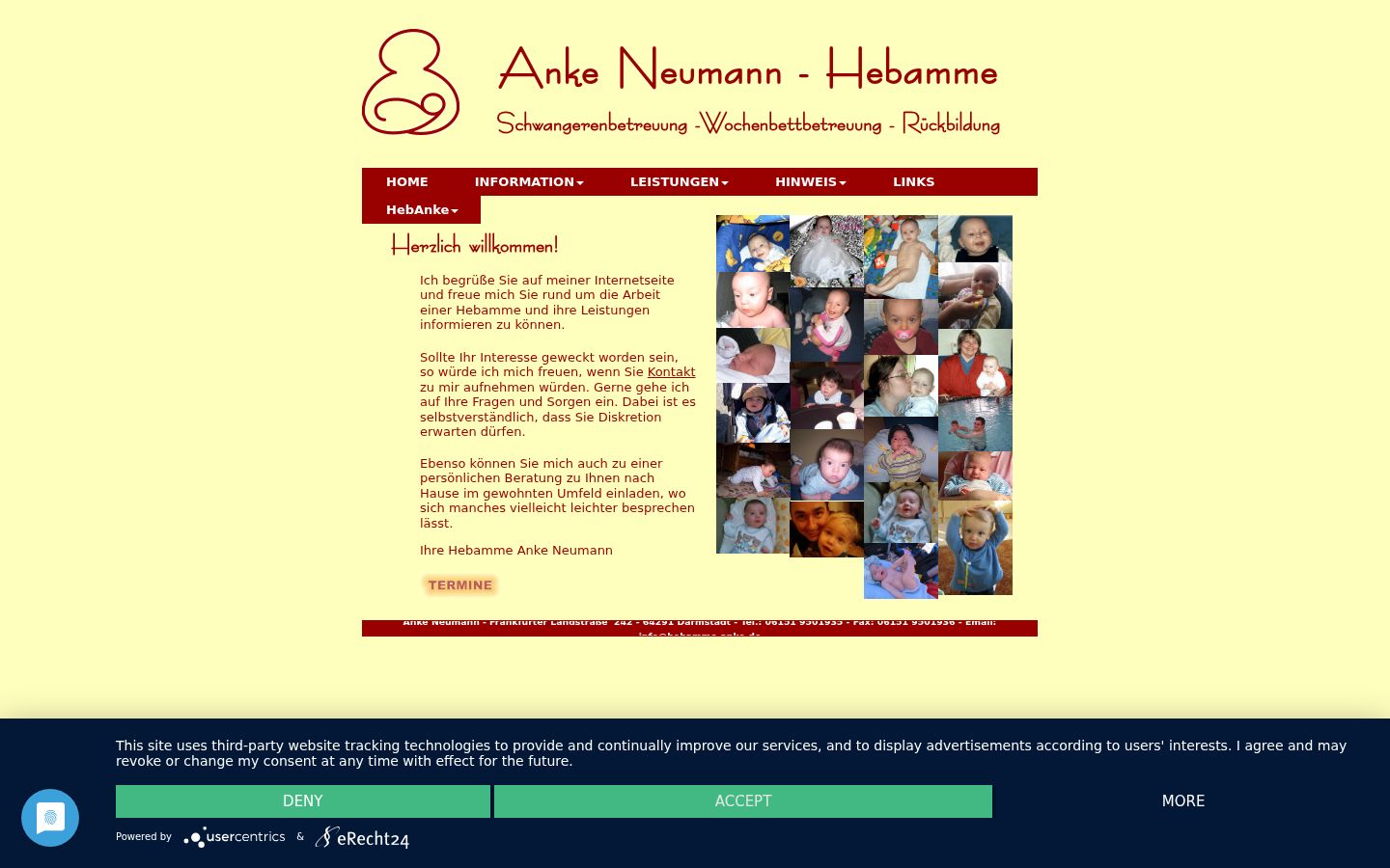 Screenshot tal-banner tal-kunsens muri qabel kwalunkwe interazzjoni