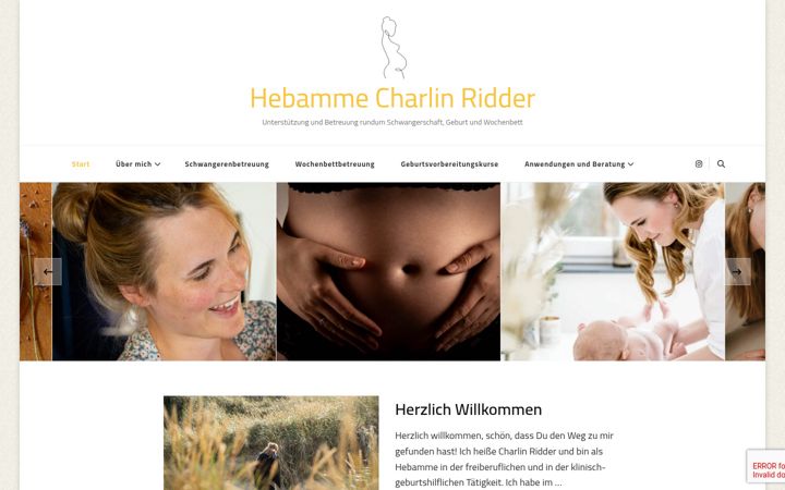 Screenshot ta' hebamme-bad-grund.de