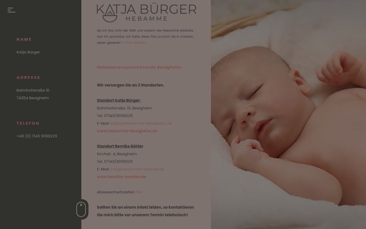Screenshot ta' hebamme-besigheim.de