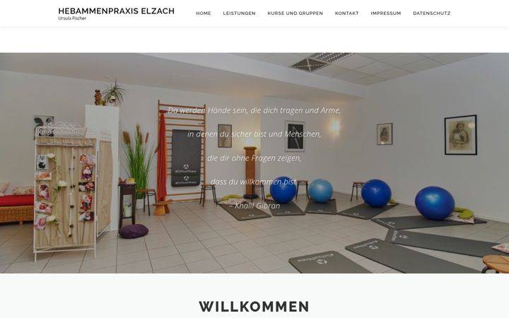 Snímek obrazovky hebamme-elzach.de