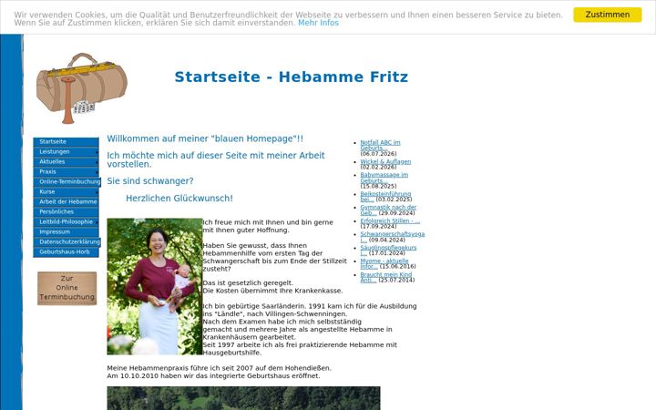 Képernyőkép: hebamme-fritz.de