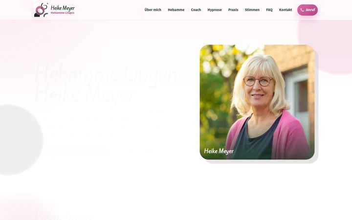 Екранна снимка на hebamme-lingen.de