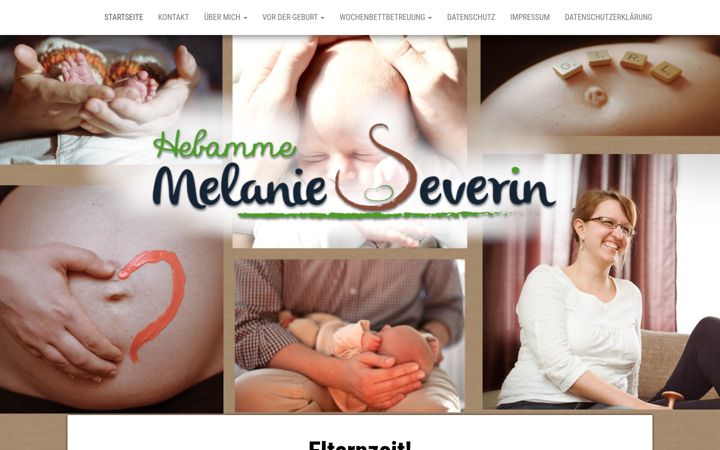 Screenshot di hebamme-melanie-severin.de