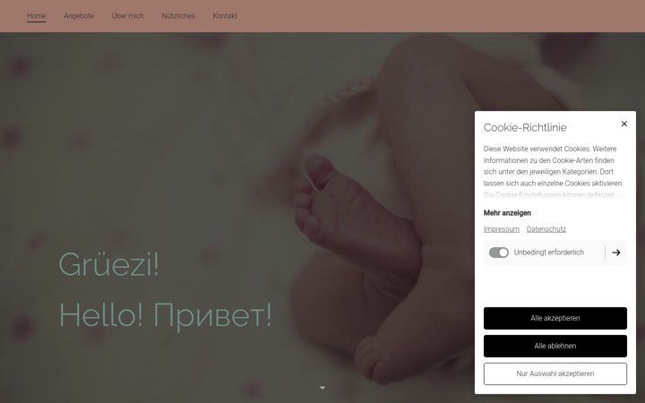 Screenshot of hebamme-oberglatt.ch