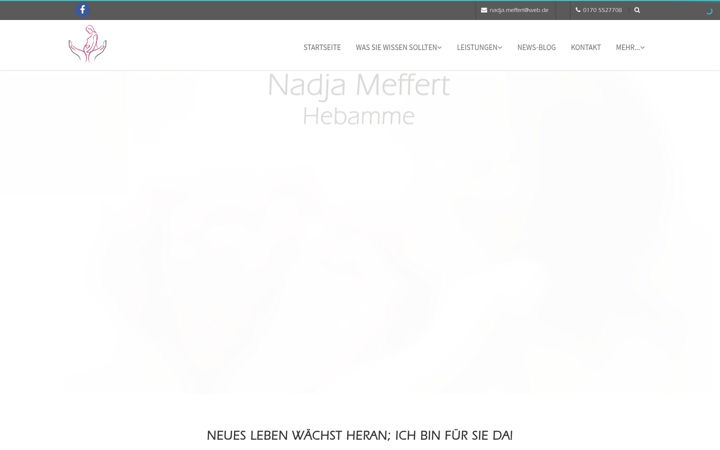 Screenshot di hebamme-ortenau.de
