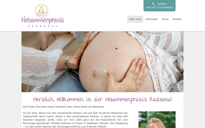 Snímek obrazovky hebamme-radebeul.de