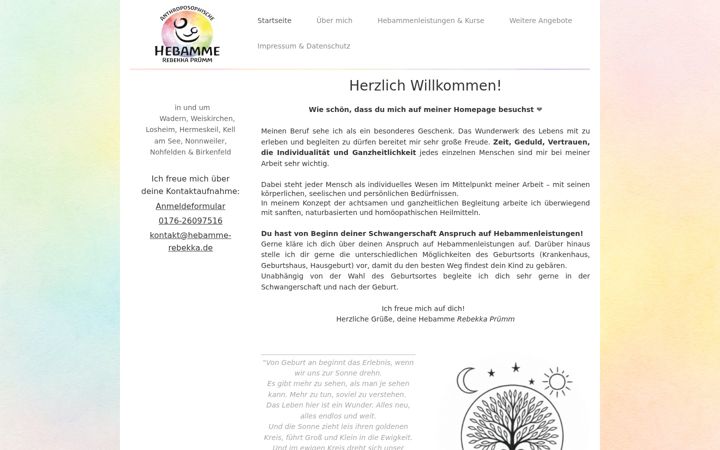 Screenshot di hebamme-rebekka.de