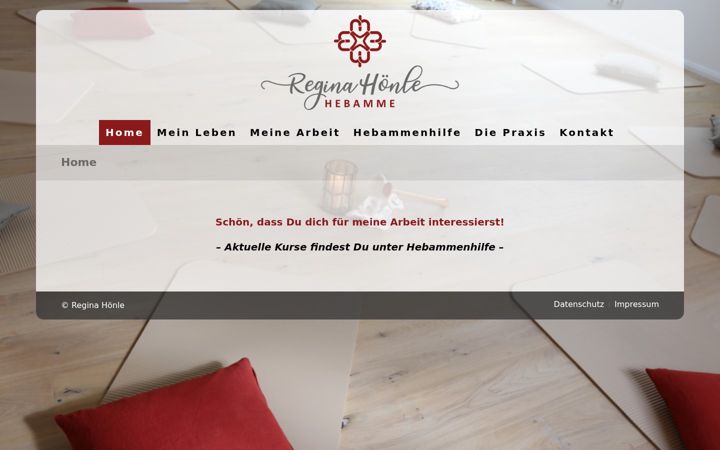 Snímek obrazovky hebamme-regina-hoenle.de