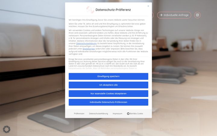 Screenshot of hebamme-susanne-mainberger.com