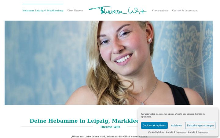 Screenshot of hebamme-theresa.com