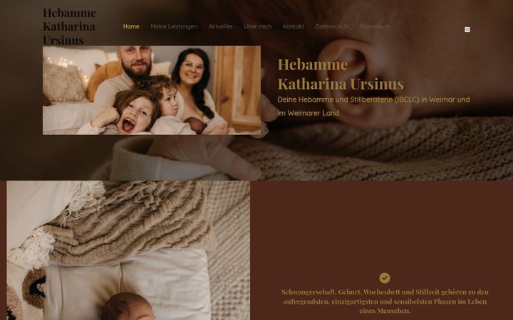 Screenshot of hebamme-ursinus.de