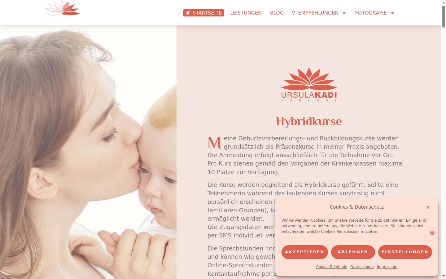 Képernyőkép a bármilyen interakció előtt megjelenő hozzájárulási bannerről