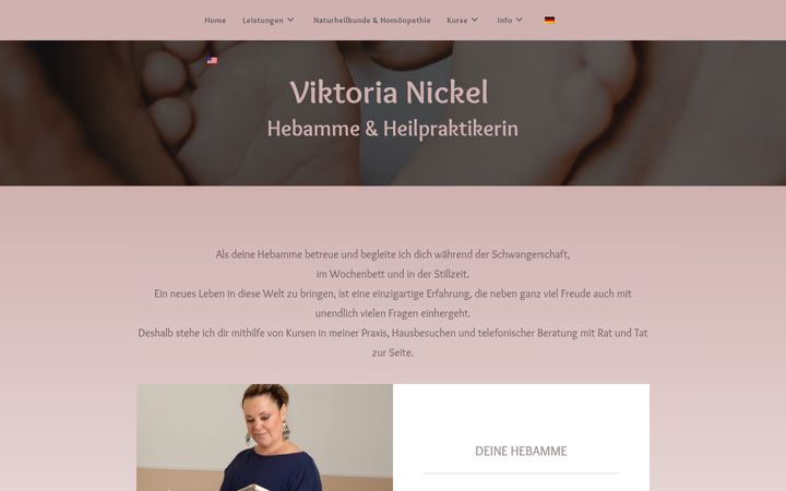 Ekraanipilt saidist hebamme-viktoria.de