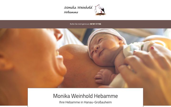 Screenshot of hebamme-weinhold.de