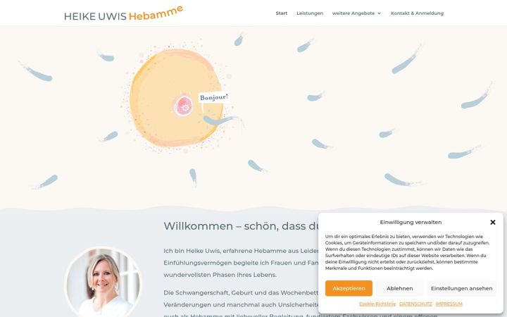 Screenshot of hebamme.ms