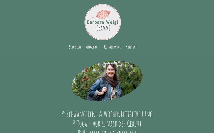 Screenshot of hebammebarbaraweigl.com