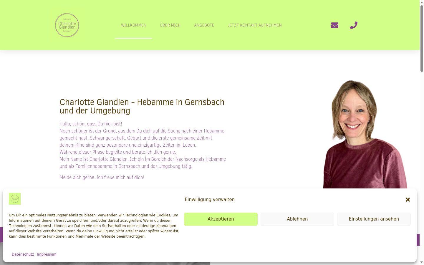 Ekrānuzņēmums ar piekrišanas baneri, kas tika rādīts pirms jebkādas mijiedarbības