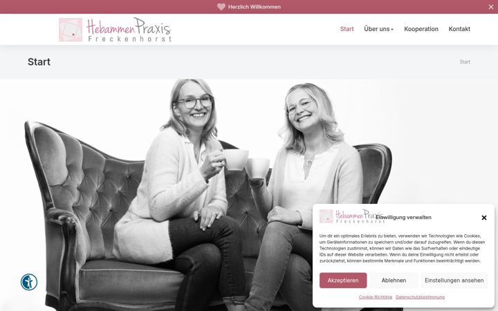Screenshot of hebammen-freckenhorst.de