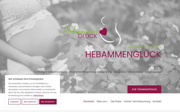 Screenshot of hebammen-glueck.de