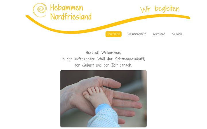 Ekrānuzņēmums no hebammen-nordfriesland.de