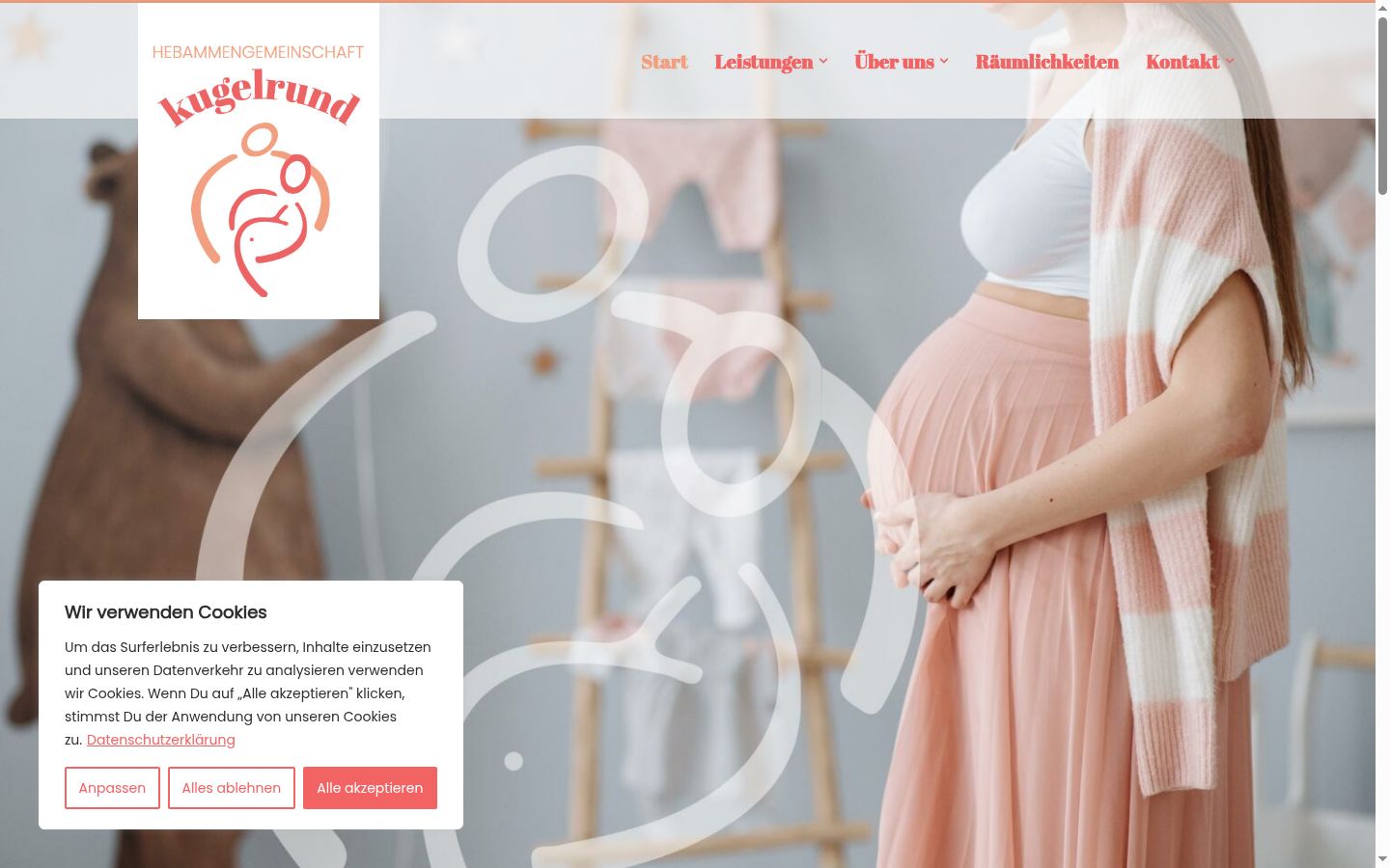 Ekrānuzņēmums ar piekrišanas baneri, kas tika rādīts pirms jebkādas mijiedarbības
