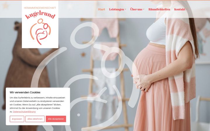 Ekrānuzņēmums no hebammengemeinschaft-kugelrund-buchen.de
