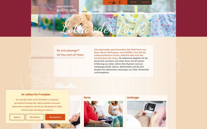 Screenshot of hebammenpraxis-abensberg.de