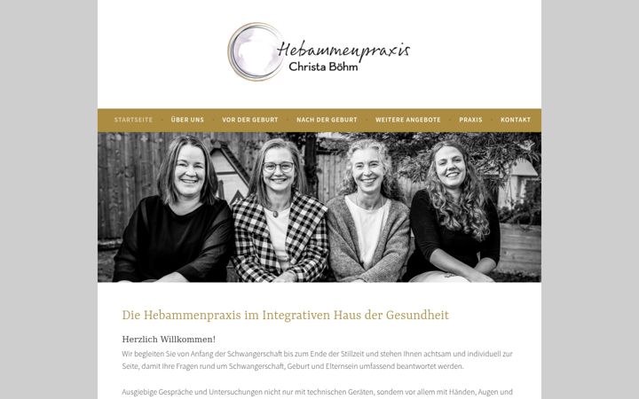 Screenshot of hebammenpraxis-heidenheim.de