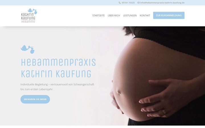 Ekrānuzņēmums no hebammenpraxis-kathrin-kaufung.de