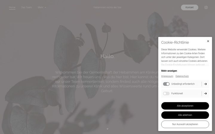 Screenshot of hebammenrechtsderisar.de