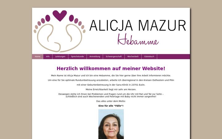Ekrānuzņēmums no hebammenteam-die2.de