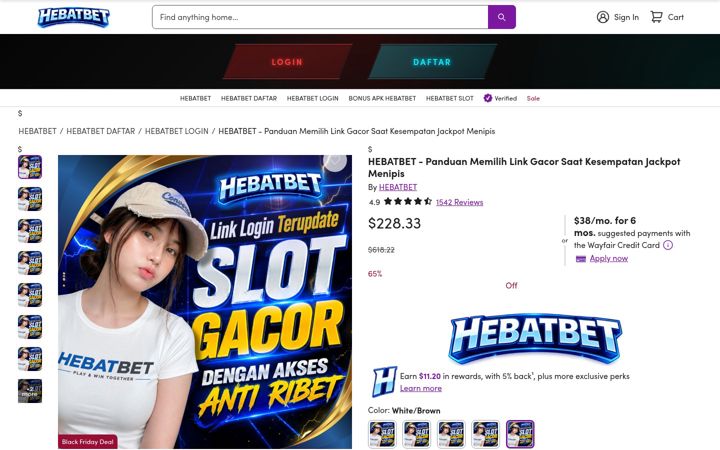 Screenshot of hebatbet.it.com
