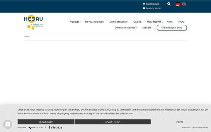 Screenshot of hebau.de