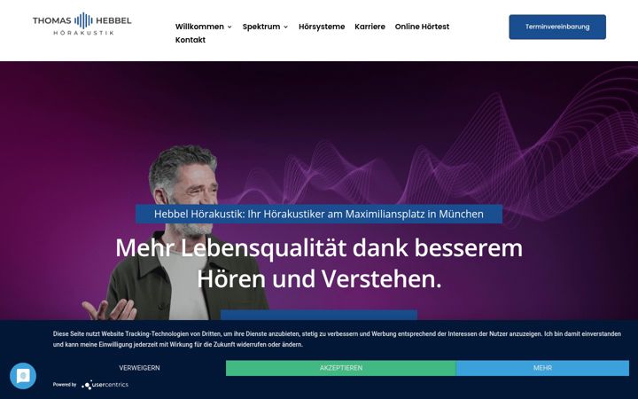 Screenshot van hebbel-hoerakustik.de