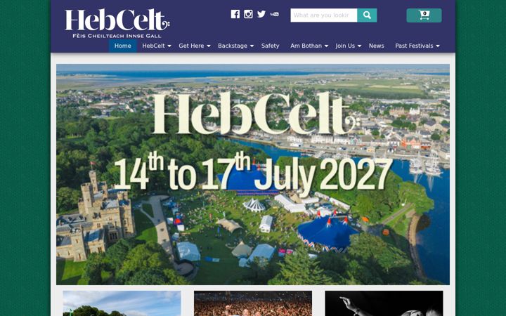 Screenshot of hebceltfest.com