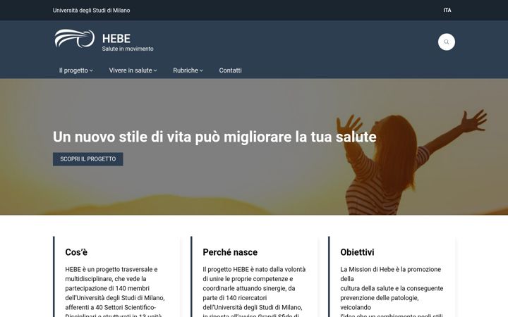 Screenshot of hebe.unimi.it