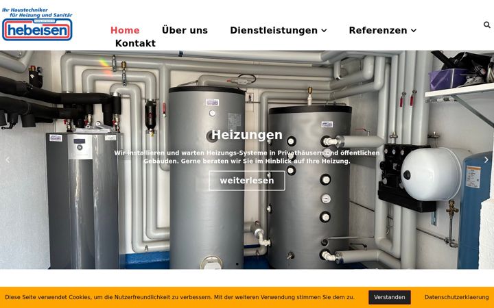 Screenshot of hebeisenag.ch
