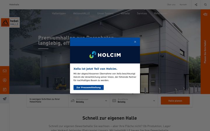 Screenshot of hebel-halle.de